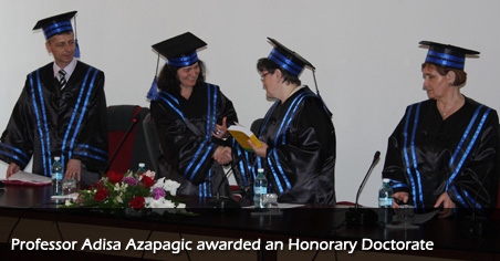 Professor Adisa Azapagic awarded an Honorary Doctorate 